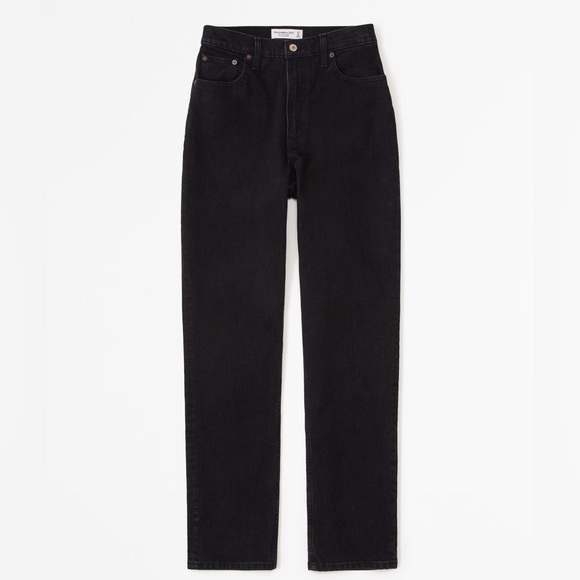 Abercrombie & Fitch Curve Love Ultra High Rise 90s Straight Jean - Picture 1 of 7